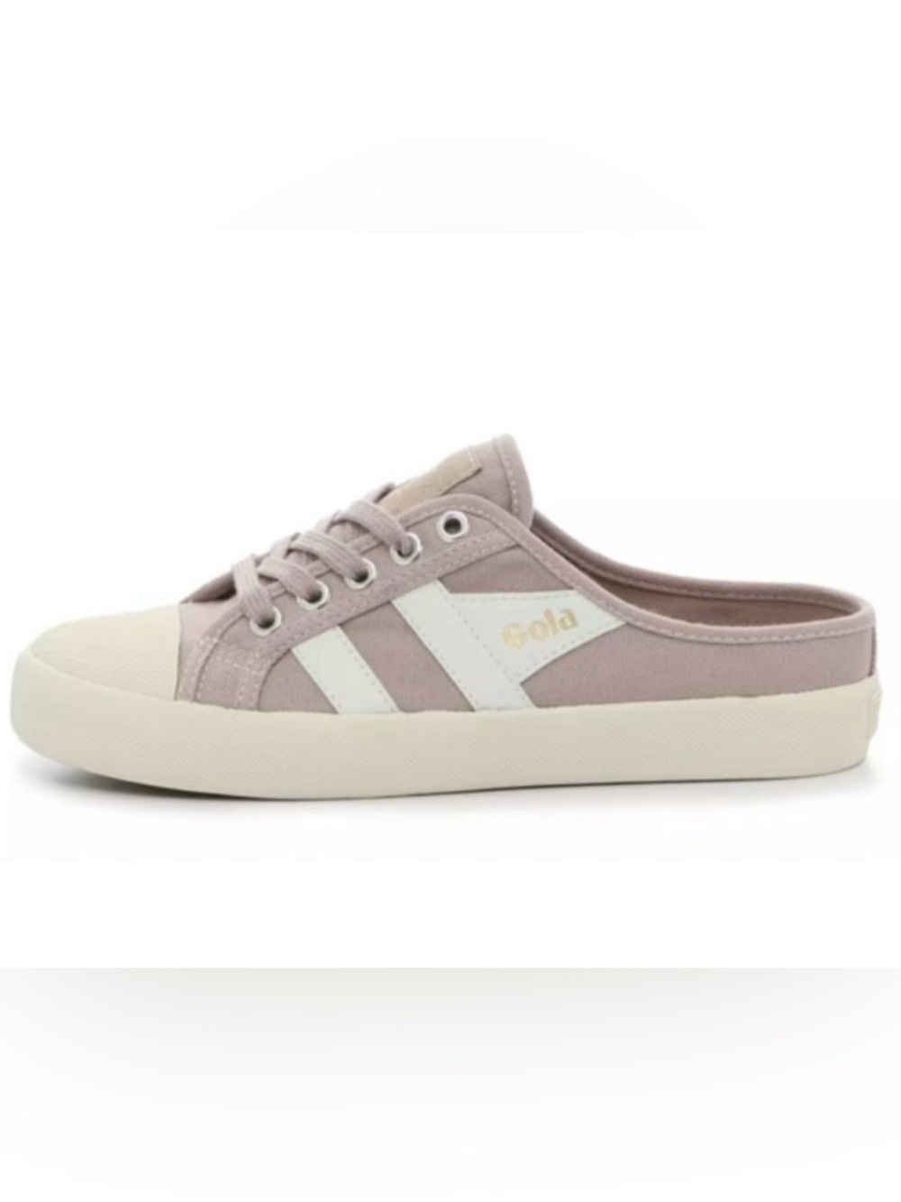 Gola Low-Top Sneaker in Dusty Pink with White Stripes